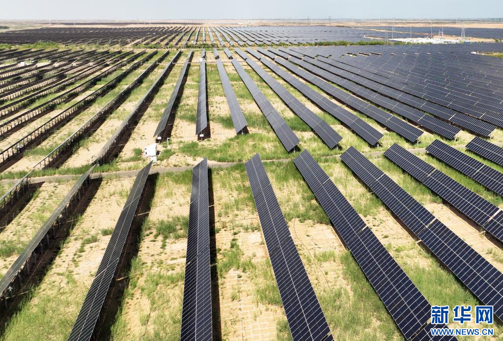 内蒙古磴口县：借“光”治沙让沙害变沙金